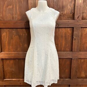 Speechless Ivory Lace Mini Dress